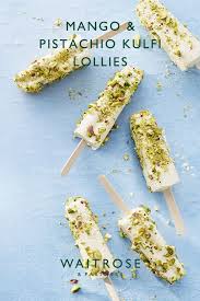 Mango And Pistachio Kulfi Lollies Recipe Ice Lolly Recipes Homemade Ice Cream Recipes Food