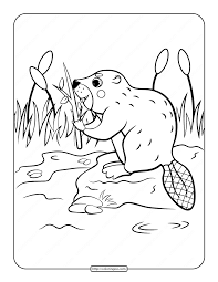When it gets too hot to play outside, these summer printables of beaches, fish, flowers, and more will keep kids entertained. Beaver In The Riverside Coloring Page