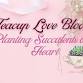 "Teacup Love Blooms" Planting Succulent with Heart