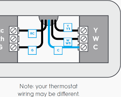 Image of thermostat installation steps