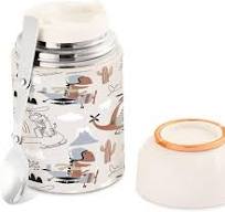 Cartoon Dinosaur Airplane Food Jar, Retro Dino Aircraft Insulated Hot Food  Jars Vacuum 17OZ with Handle Lid for Work Trip Picnic Camping