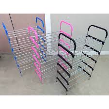 Ya, asalnya ni rak kasut. Malaysia O Rak Kasut 4 6 Tingkat Murah Dan Berkualiti Besi Non Woven Material Shoe Rack 4 6 Tier