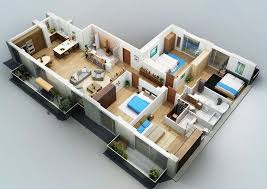 Desain rumah minimalis 3 kamar ini menggambarkan tiga kamar yang berhadapan dan ruang tamu diapit ditengah. Desain Rumah Minimalis 1 Lantai 4 Kamar Tidur Rumah Minimalis Desain Rumah Rumah