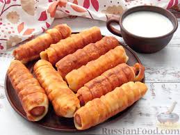 тесто на кефире для сосисок в тесте на сковороде Recept Sosiski V Teste Na Skovorode Na Russianfood Com