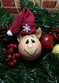 Elf Ornament Hand Painted Elf Christmas Ornament Handmade Etsy Christmas Ornaments Handmade Christmas Ornaments Felt Christmas Ornaments