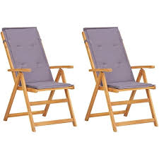 Vidaxl Reclining Garden Chairs 2 Pcs Brown Solid Acacia Wood Google Shopping In 2020 Patio Dining Chairs Garden Chairs Outdoor Dining Chairs