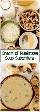 Cream Of Mushroom Soup Substitute Recipe Creamed Mushrooms Recipes Mushroom Soup