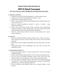 Olahraga futsal adalah salah satu olahraga yang paling digemari di indonesia. Peraturan Pertandingan Futsal 2014 Hln