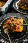Lemon-Basil Pesto Stuffed Portobello Mushrooms