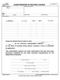 Let's assume john doe buys a whole life insurance policy. Agent Broker Of Record Change Acord Forms Agent Broker Of Record Change Acord Forms Pdf Pdf4pro