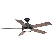 Home Decorators Collection Baxtan 56 In Led Matte Black Ceiling Fan With Light And Remote Control Am731a Mb In 2020 Black Ceiling Fan Ceiling Fan With Light Fan Light