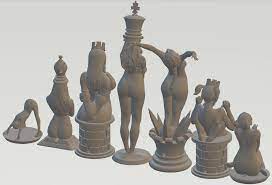 4 Player Chess Board + Nude Chess Set by AM Prints | Download free STL  model | Printables.com