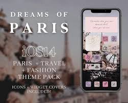 Dreams Of Paris Travel France Fashion App Icons Ios Etsy App Covers App Icon Paris Travel