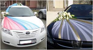 Image result for svatební  výzdoba auta