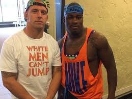 Russell westbrook dressed up as snipes in 'white men can't jump' music James Laurinaitis Kendall Langford Take Throwbacks One Step Further Turf Show Times