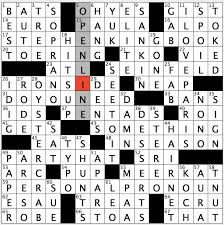 The game's goal is to fill the white squares with letters, forming words or phrases, by solving clues, which lead to the answers. Rex Parker Does The Nyt Crossword Puzzle Classical Promenades Wed 4 6 16 Creamer Of Lpga Old Tv Title Role For Raymond Burr Spring S Counterpart Tidewise Conical Topper Yenta S Gift Right On To Hipster