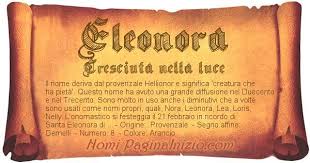 Fu ordinato al sacerdozio il 22. Significato Del Nome Eleonora
