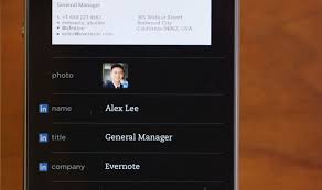 You can set up evernote to save business cards to a specific notebook, and even to your phone's native contacts. Evernote Improves Business Card Scanning With Linkedin Integration Social News Daily