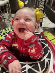 The Joy of Baby Giggles: Aiden's Sister Makes Him Laugh