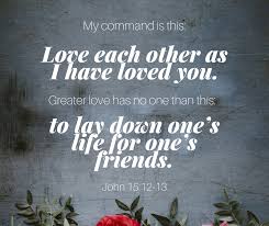 My Command Is This Love Each Other As I Have Loved You Greater Love Has No One Than This To Lay Down One S Life For One S Frie John 15 12 Scripture Love You