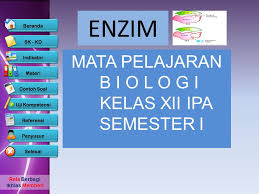 Materi biologi kelas 12 semester 1. Enzim Mata Pelajaran B I O L O G I Kelas Xii Ipa Semester I Ppt Download