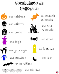 Vocabulario De Halloween Spanish Ladydeelg Preschool Spanish Halloween Spanish Spanish Curriculum