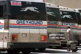 Image result for Silver 1990 Greyhound Bus