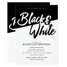 Black And White Theme For Debut Modern Style Black And White Party Invitations White Party Theme Black And White Party Decorations White Party Decorations