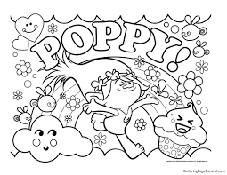 Fairy tales, animated films, flowers, anime, training coloring pages, nature, vegetables and fruit, cars, trees, animal, etc. Coloring Book Trolls Poppy Coloring Page Central Freetable Pages For Kids Tot Dreamworks World Tour