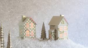 Maybe you would like to learn more about one of these? Hollyberry N Gold Christmas Village Set Of 2 Foldable Houses Dimensional Paperworks