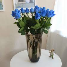 Maybe you would like to learn more about one of these? Real Touch Flowers Dark Blue Rosebuds Royal Blue Vanrina