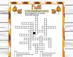 Crossword puzzles can be fun, challenging and educational. Printable Crossword Etsy