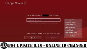 Ps4 6 10 Beta Firmware Includes New Psn Online Id Change Feature Ps4 Ps4 Review Online