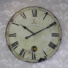 Extra large shabby chic wall clock. Clocks Large Shabby Chic Wall Clock Antique Vintage Style Bedroom Kitchen Wall Clock Uk Home Furniture Diy