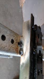 First Time Mig Welds Galvanized And Painted Steel Post How Am I Looking Galvanized Steel Weld