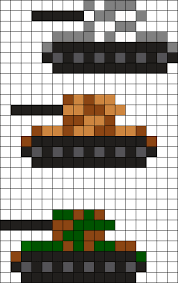 Tanks Kandi Pattern Diy Perler Beads Perler Patterns Hama Beads Design