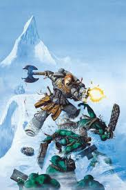 Bjorn The Fell Handed Art Pin By Joe On Wolves In 2020 Warhammer Art Space Wolves Warhammer 40k Artwork