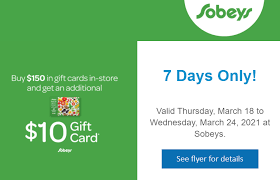 If you have a gift card and promo codes, select which combo you want to use for up to 24 hours directly after a ride in the rate & pay screen. Sobeys Earn 10 Gift Card With 150 Gift Cards Purchase Expired
