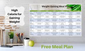 If you can create a 500 calorie surplus each and every day, that's a pound per week. Free Weight Gaining Meal Plan The Geriatric Dietitian