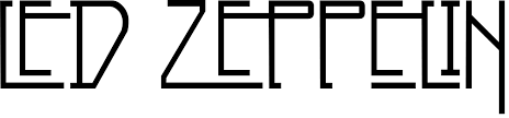 Kashmir font was using for the logo of led zeppelin, designed by altsys metamorphosi. Led Zeppelin Tribute Page