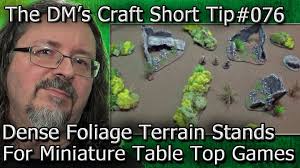 Craft DENSE FOLIAGE Terrain Stands for D&D and Pathfinder (DM's Craft,  Short Tip #76)