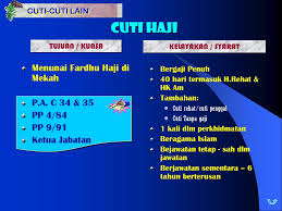 Pekeliling jabatan pendaftar tahun 2019 (9). Kemudahan Cuti Pegawai Awam Ppt Download