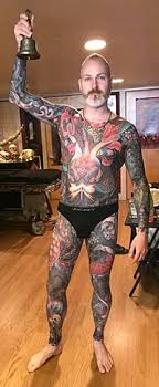 A body suit or full body suit is an extensive tattoo, usually of a similar pattern, style or theme that covers the entire torso or the entire body. Body Suit Tattoo Wikipedia