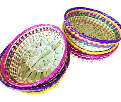 Straw Woven Decorative Basket From Mexico Mexican Party Theme Mexican Theme Party Decorations Mexican Birthday Parties