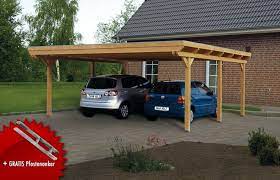 Holz Carport Bausatz Skanholz Emsland Flachdach Doppelcarport Leimholz Wellness Beratung Und Verkauf Carport Designs Pergola Carport Pergola