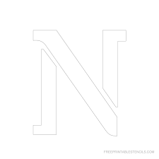 5 inch stencil letter templates measure 2200 x 2200 pixels. Printable 5 Inch Letter Stencil N Letter Stencils Printables Letter Stencils Stencils Printables