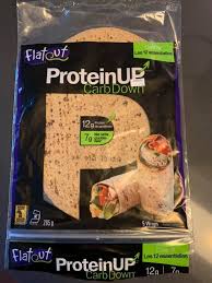 8 g net carbs (8 g net carbs = 18 g total carbs minus 10 g dietary fiber). J Activ Connais Tu Les Wrap Flatout Protein Up C Est Facebook