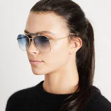 Shop Beryll Wayne Gold Blue Gradient Pilot Sunglasses Online