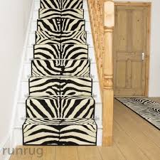 Zebra Print Stair Runners Stair Runner Carpet Carpet Stairs Indoor Outdoor Carpet