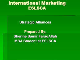 Ma mission consiste à mettre en œuvre la stratégie de. Ppt International Marketing Eslsca Powerpoint Presentation Free Download Id 6597483